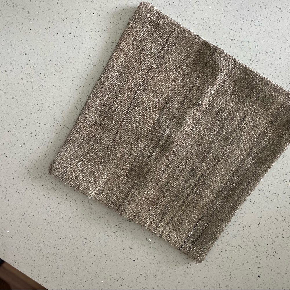 Kilim Pillow cover 15” x 15” Tan/Brown Tones - Picture 4 of 7